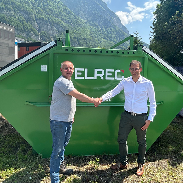<strong>ELREC AG übernimmt den Muldenservice der Alex Kaufmann Transporte Balzers</strong>